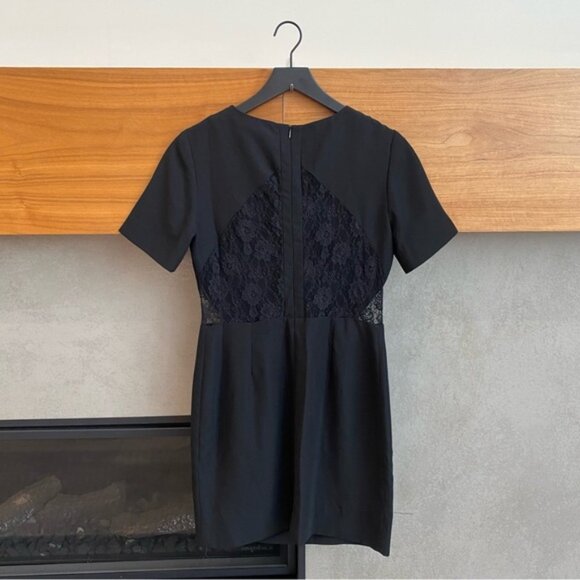 Sandro Black Dress With Lace Detail on Back, Size 2 - Picture 6 of 9